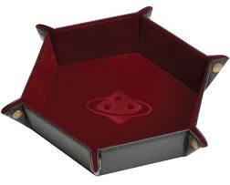 sirius dice tray burgundy brass buttons 60918
